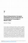 Research paper thumbnail of Royal Antiquarianism, European Orientalism and the Production of Archaeological Knowledge in Modern Siam