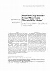 Research paper thumbnail of Hubbi'nin Kayıp Hurşîd u Cemşîd Mesnevisinin Minyatürlü Bir Nüshası