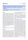 Research paper thumbnail of COVID-19 pandemic and care of elderly: measures and challenges