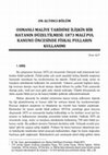 Research paper thumbnail of Osmanlı Maliye Tarihine İlişkin Bir Hatanın Düzeltilmesi: 1873 Malî Pul Kanunu Öncesinde Fiskal Pulların Kullanımı * Correction of an Error Related to Ottoman Fiscal History: The Use of Revenue Stamps Before the Stamp Law of 1873