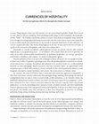 Research paper thumbnail of Currencies of Hospitality: On the Surreptitious Work of a Deceptively Simple Concept