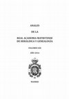 Research paper thumbnail of ANALES DE LA REAL ACADEMIA MATRITENSE DE HERÁLDICA Y GENEALOGÍA VOLUMEN XIX AÑO 2016 MADRID