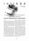 Research paper thumbnail of Abdulkadir (Okan Kadir) Yılmaz "er-Risalê'nin Şekil ve Muhteva Açısından Eleştirisi" İsimli Makalesi Bağlamında Hayri Kırbaşoğlu Eleştirisi - Rihle, Nisan - Eylül 2009 Sayı 5-6