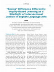 Research paper thumbnail of “Seeing” Difference Differently: Inquiry-Based Learning as a Site/Sight of Intersectional Justice in English Language Arts