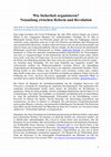 Research paper thumbnail of Wie Sicherheit organisieren? Neuanfang zwischen Reform und Revolution