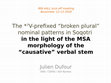 Research paper thumbnail of The *ʔV-prefixed “broken plural” nominal patterns in Soqotri in the light of the “causative” verbal stem