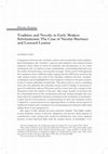 Research paper thumbnail of Tradition and Novelty in Early Modern Scholasticism: The Case of Nicolás Martínez and Leonard Lessius