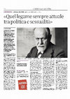 Research paper thumbnail of Quel legame sempre attuale tra politica e sessualità, intervista di Fabio Pagliccia, 'Corriere del Ticino', 6 febbraio 2021