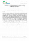 Research paper thumbnail of Synthesis of Strontium Hexaferrite Nano Particles Via Wet Chemical Route