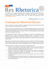 Research paper thumbnail of Call for papers. Contemporary Rhetorical Theories