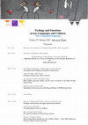 Research paper thumbnail of Feelings and Emotions across Languages and Cultures - SMLC Postgraduate Symposium University of Warwick 2021