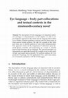 Research paper thumbnail of Eye language -body part collocations and textual contexts in the nineteenth-century novel