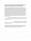 Research paper thumbnail of RECONCILING DIVINE JUSTICE WITH ETERNAL PUNISHMENT: AN ANALYSIS OF 3 RESPONSES FROM THE SHĪ'Ī TRADITION