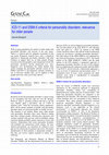 Research paper thumbnail of ICD-11 and DSM-5 criteria for personality disorders: relevance for older people