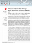 Research paper thumbnail of Antiproton induced DNA damage: Proton like in flight, carbon-ion like near rest