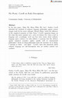 Research paper thumbnail of No Picnic: Cavell on Rule-Descriptions