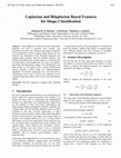 Research paper thumbnail of Laplacian and Bilaplacian Based Features for Shape Classification