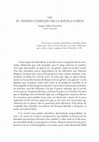 Research paper thumbnail of El tiempo cumplido de la novela corta (Doña Berta, Bartleby, El águila y el pastor)