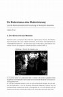 Research paper thumbnail of (2015) Ein Modernismus ohne Modernisierung. Lina Bo Bardis künstlerische Forschung im Nordosten Brasiliens, in: Göbel, Hanna/ Prinz, Sophia: Die Sinnlichkeit des Sozialen. Wahrnehmung und materielle Kultur, Bielefeld: transcript, S. 79-104.