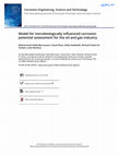 Research paper thumbnail of Model for microbiologically influenced corrosion potential assessment for the oil and gas industry