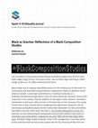 Research paper thumbnail of Black as Gravitas: Reflections of a Black Composition Studies