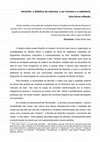 Research paper thumbnail of Heráclito, a dialética da natureza, o ser humano e a sabedoria. Uma breve reflexão.