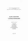 Research paper thumbnail of Bölüm yazarı/ Kamu Yönetimi: Yapı İşleyiş Reform