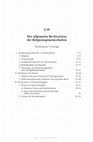 Research paper thumbnail of Der allgemeine Rechtsstatus der Religionsgemeinschaften [The General Status of Religious Communities in German Constitutional Law]