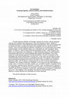 Research paper thumbnail of On translation: Crossing linguistic, cultural, practice, and methods borders - Yanow [ABSTRACT]