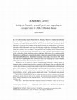 Research paper thumbnail of Setting an Example: a model şurut case regarding an escaped slave in 18th c. Ottoman Bursa