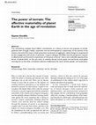 Research paper thumbnail of The power of terrain: The affective materiality of planet Earth in the age of revolution