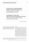 Research paper thumbnail of Lançando um Olhar Empírico sobre a Justiça Restaurativa: alguns desafios a partir da experiência inglesa