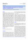 Research paper thumbnail of Pattern of skin disorders among geriatric and middle aged patients: A comparative study