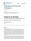 Research paper thumbnail of Gobernar la alteridad: el «Protector de Extranjeros» en España (siglos XVI-XVIII)