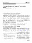 Research paper thumbnail of A new approach to predict soil temperature under vegetated surfaces