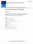 Research paper thumbnail of Note On The Distribution of Air Pollutants