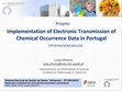 Research paper thumbnail of Projeto Implementation of Electronic Transmission of Chemical Occurrence Data in Portugal