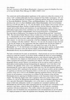 Research paper thumbnail of Śaivasiddhānta theories about ātman: Review article of Alex Watson's The Self's Awareness of Itself. Bhaṭṭa Rāmakaṇṭha's Arguments Against the Buddhist Doctrine of No-Self