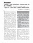 Research paper thumbnail of Evaluation of widely used models for predicting BRCA1 and BRCA2 mutations