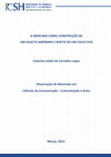 Research paper thumbnail of A máscara como construção de um sujeito anónimo e rosto de um colectivo