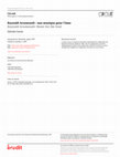 Research paper thumbnail of Raynald Arseneault : une musique pour l’âme