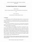 Research paper thumbnail of The Global Financial Crisis: Is It Unprecedented?