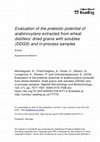 Research paper thumbnail of Evaluation of the prebiotic potential of arabinoxylans extracted from wheat distillers’ dried grains with solubles (DDGS) and in-process samples