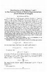 Research paper thumbnail of Distribution of the figures $0$ and $1$ in the various orders of binary representations of $k{\rm th}$ powers of integers