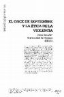 Research paper thumbnail of El once de septiembre y la ética de la violencia