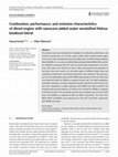 Research paper thumbnail of Combustion, performance, and emission characteristics of diesel engine with nanocera added water emulsified Mahua biodiesel blend