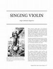 Research paper thumbnail of SINGING VIOLING 97-