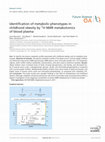 Research paper thumbnail of Identification of metabolic phenotypes in childhood obesity by 1H NMR metabolomics of blood plasma