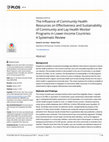 Research paper thumbnail of The Influence of Community Health Resources on Effectiveness and Sustainability of Community and Lay Health Worker Programs in Lower-Income Countries: A Systematic Review