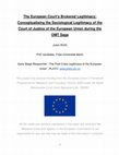 Research paper thumbnail of The European Court's Brokered Legitimacy: Conceptualising the Sociological Legitimacy of the Court of Justice of the European Union during the OMT Saga